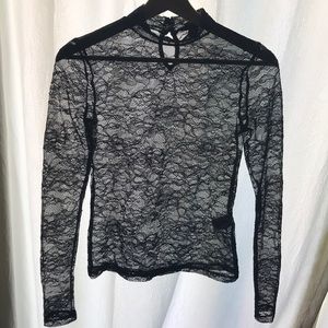 Lace long sleeve top